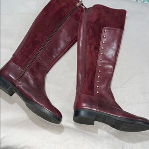 Marc Fisher Women's Burgundy Knee-High Boots